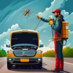 dedetização, caminhão, baú,