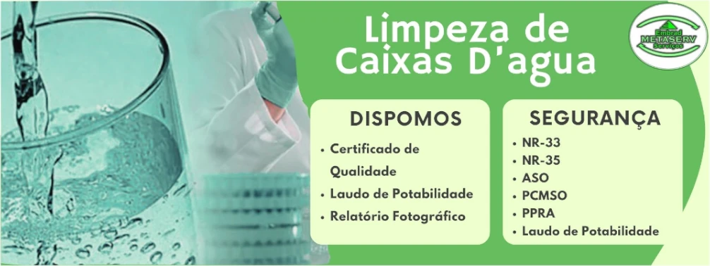 Banner Metaserv Limpeza de caixas dagua em São Paulo, SP